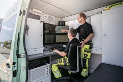 Saugbagger Odenwald bei Saugbaggerarbeiten im Einsatz